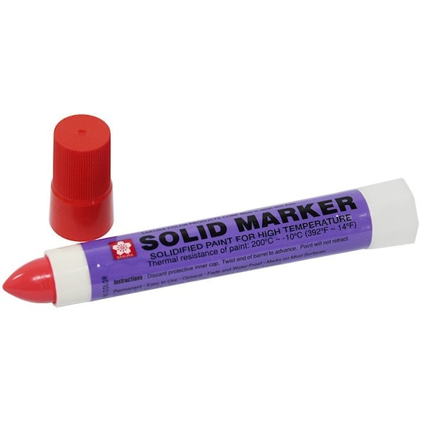 Waterproof Marking Stick - Red, 12PK
